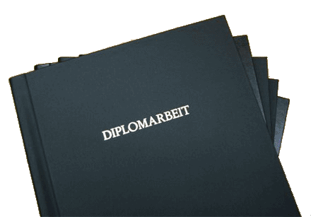 Dissertation und Diplomarbeiten - Hardcover Bindung mit Prgung